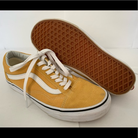 low top yellow vans